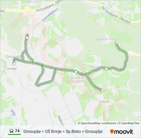 74  Line Map