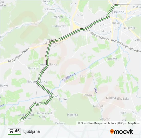 45  Line Map