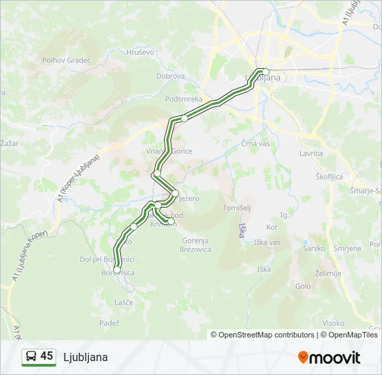 45  Line Map