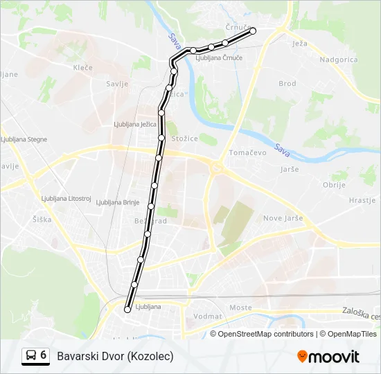 6 Bus Line Map