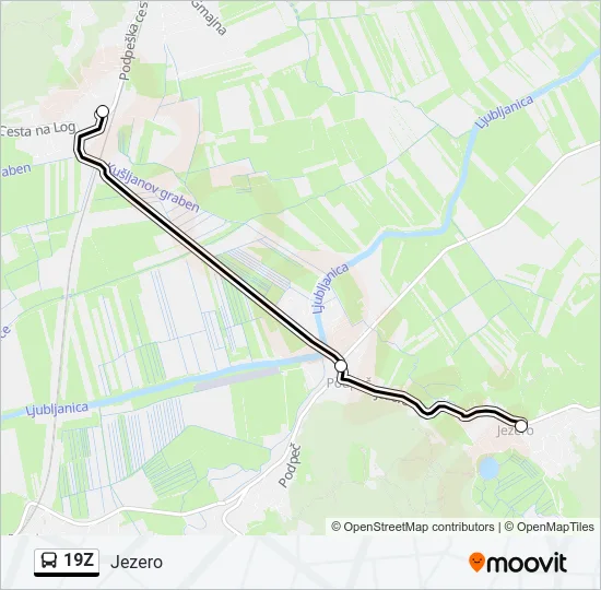 19Z Bus Line Map