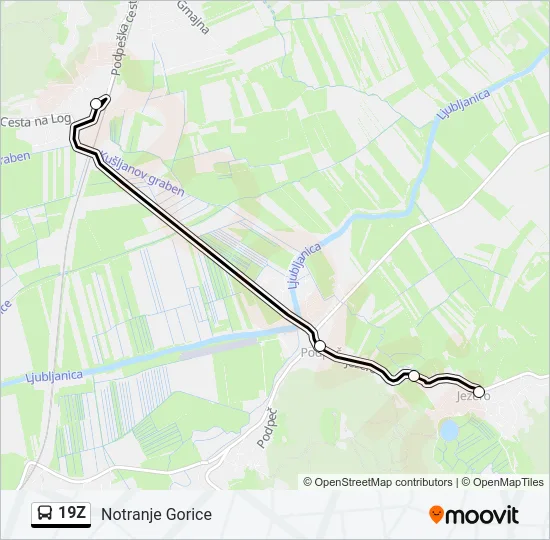 19Z Bus Line Map
