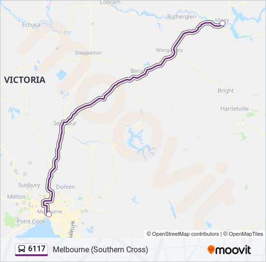 Mapa de 6117 de autobús