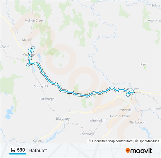 530 Route: Schedules, Stops & Maps - Bathurst (Updated)