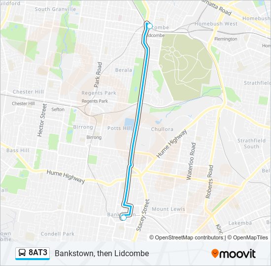 8AT3 bus Line Map