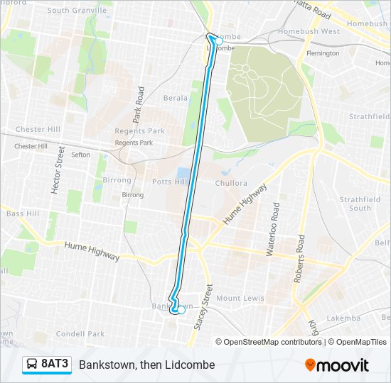 Mapa de 8AT3 de autobús