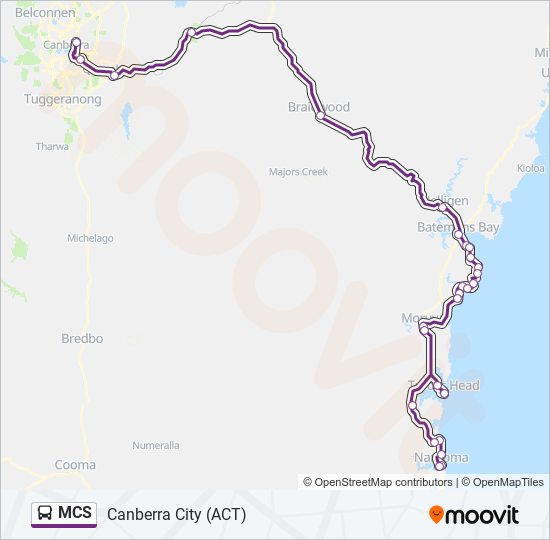 MCS bus Line Map