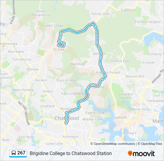 267 Route: Schedules, Stops & Maps - Chatswood Station (Interchange ...