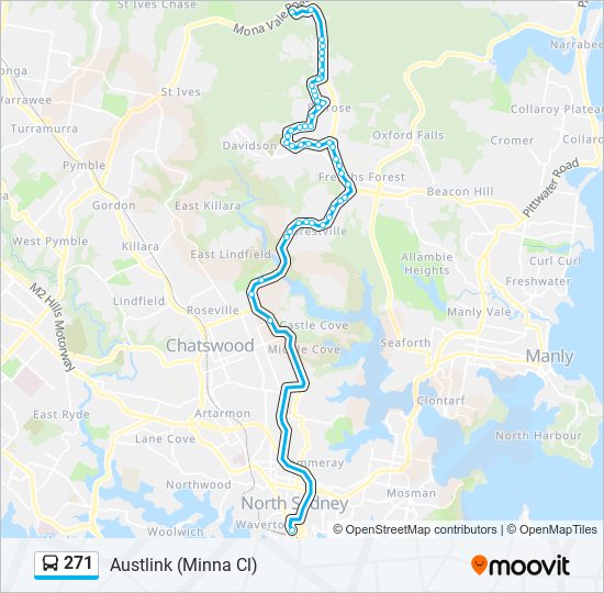 271 Route: Schedules, Stops & Maps - Austlink (Minna Cl) (Updated)