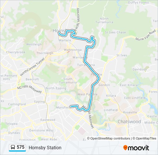 575 Route Schedules, Stops & Maps Hornsby Station (Updated)