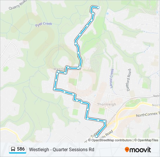 586-route-schedules-stops-maps-westleigh-quarter-sessions-rd