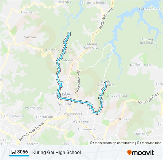 8056 bus Line Map