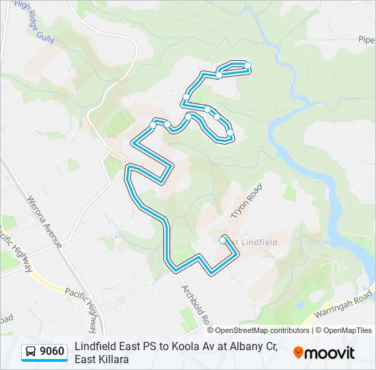 9060 bus Line Map