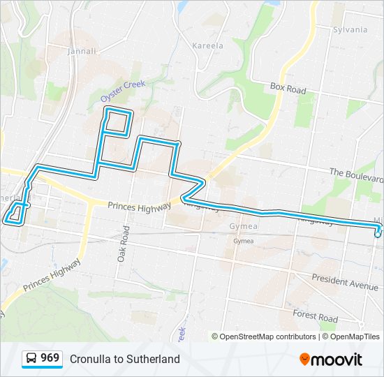 969 Route: Schedules, Stops & Maps - Miranda Westfield (Updated)