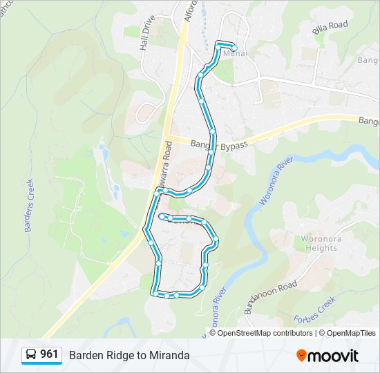 961 Route: Schedules, Stops & Maps - Menai Marketplace (Updated)