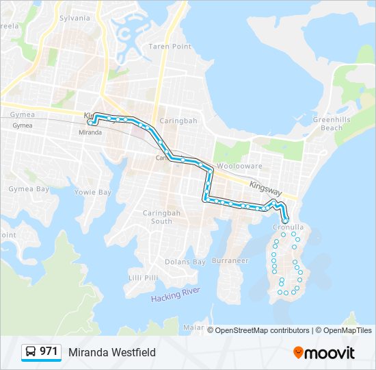 971 Route: Schedules, Stops & Maps - Miranda Westfield (Updated)