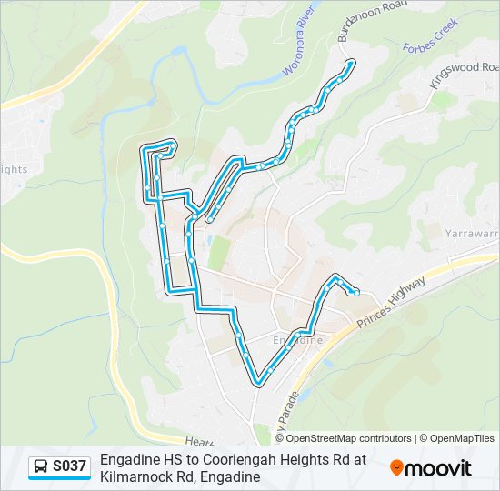 S037 bus Line Map