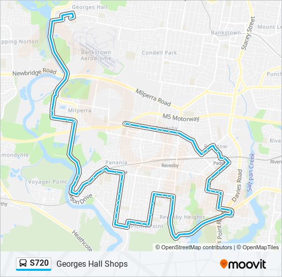 S720 bus Line Map