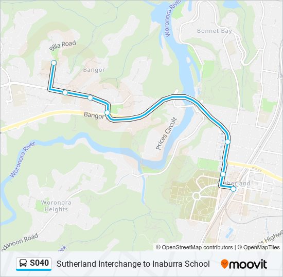 S040 bus Line Map