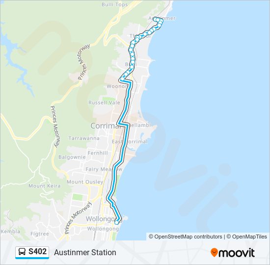 S402 bus Line Map