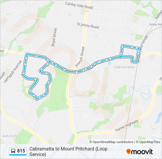 815 Route Schedules Stops And Maps Cabramatta Stn Updated 