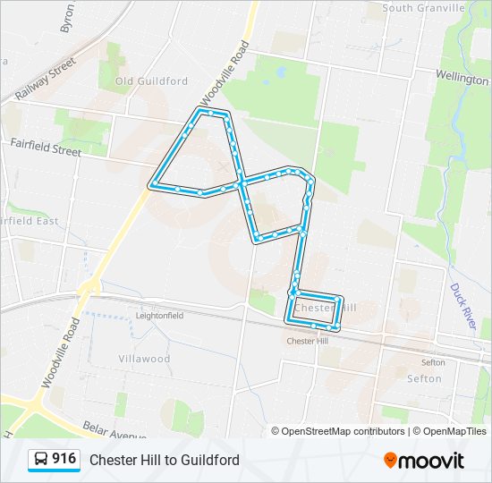 916 Route Schedules Stops Maps Chester Hill Stn Updated