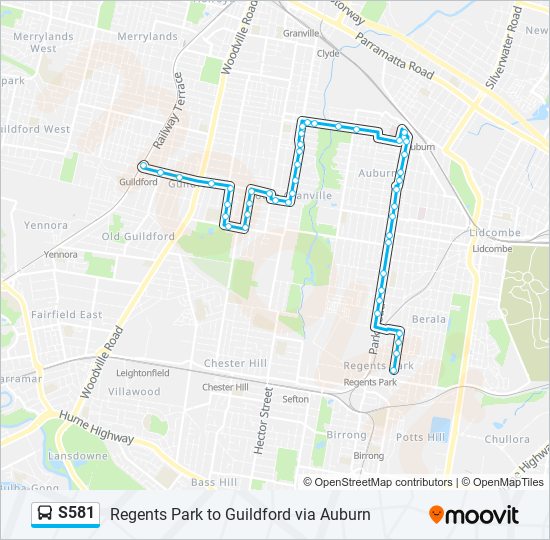 s581 Route: Schedules, Stops & Maps - Guildford Stn (Updated)