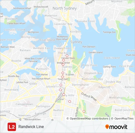 Randwick Light Rail Map L2 Route: Schedules, Stops & Maps - Randwick (Updated)