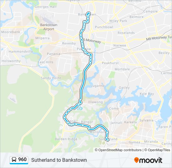 960 Route Schedules Stops Maps Bankstown Central Appian Way 960-route-schedules-stops-maps-bankstown-central-appian-way