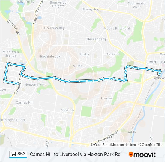 853 Route: Schedules, Stops & Maps - Mannow Ave before Cowpasture Rd ...