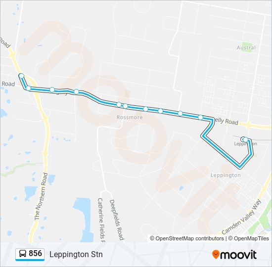 856 Route Schedules, Stops & Maps Leppington Stn (Updated)