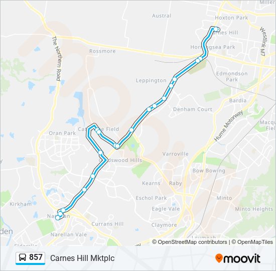 857 Route: Schedules, Stops & Maps - Carnes Hill Mktplc (Updated)