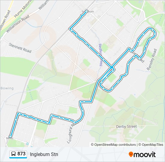 873 Route Schedules, Stops & Maps Ingleburn Stn (Updated)