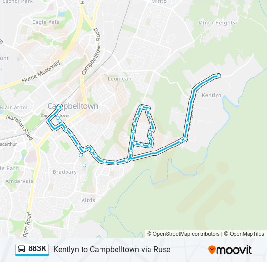 883k Route: Schedules, Stops & Maps - Georges River Rd at Boronia Rd ...