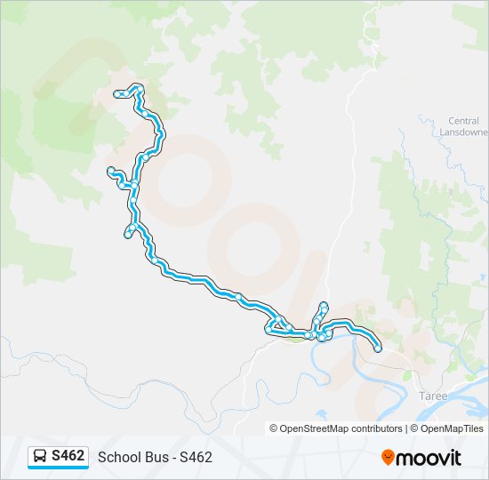 Mapa de S462 de autobús