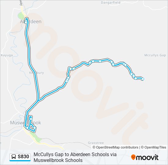 S830 bus Line Map