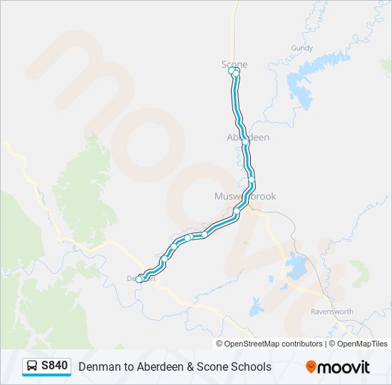 S840 bus Line Map