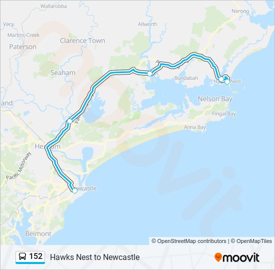 152 Route Schedules, Stops & Maps Karuah (Updated)