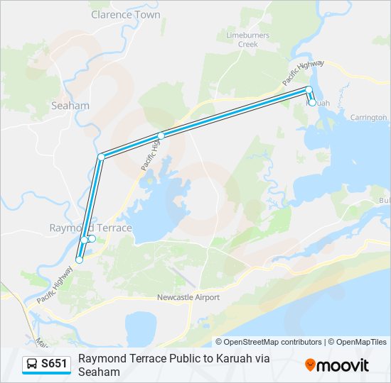 s651 Route Schedules, Stops & Maps Karuah (Updated)