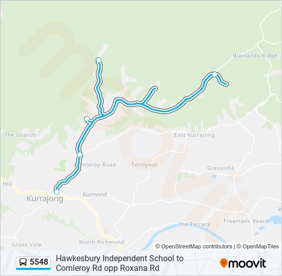 5548 Route Schedules, Stops & Maps Kurrajong (Updated)