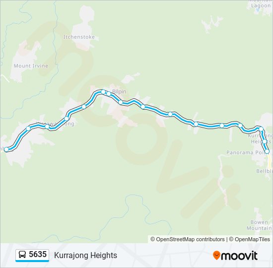 5635 Route: Schedules, Stops & Maps - Kurrajong Heights (Updated)