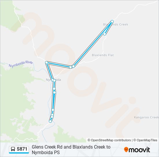 S871 bus Line Map