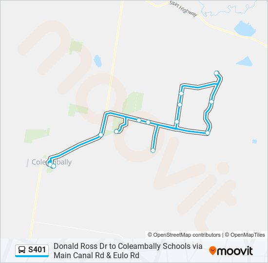 s401 Route Schedules, Stops & Maps Coleambally Schools (Updated)