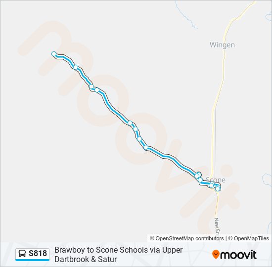 S818 Route: Schedules, Stops & Maps - Scone Schools (updated)