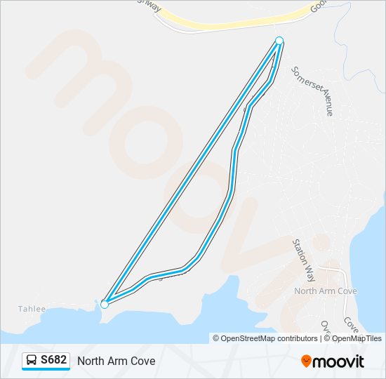 Mapa de S682 de autobús