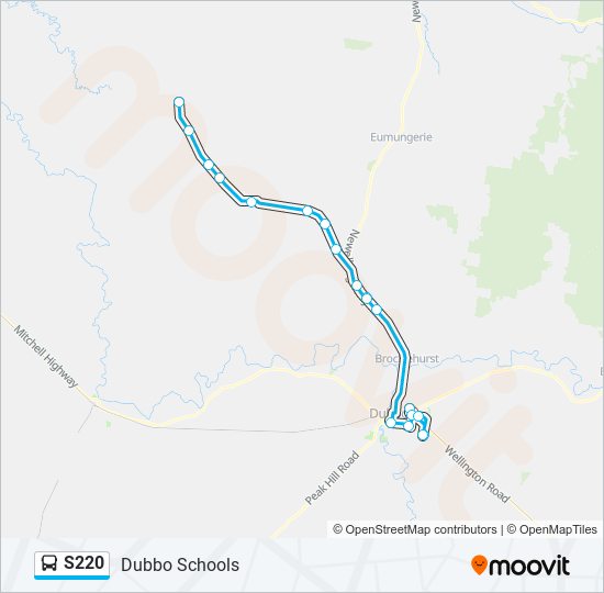 S220 bus Line Map
