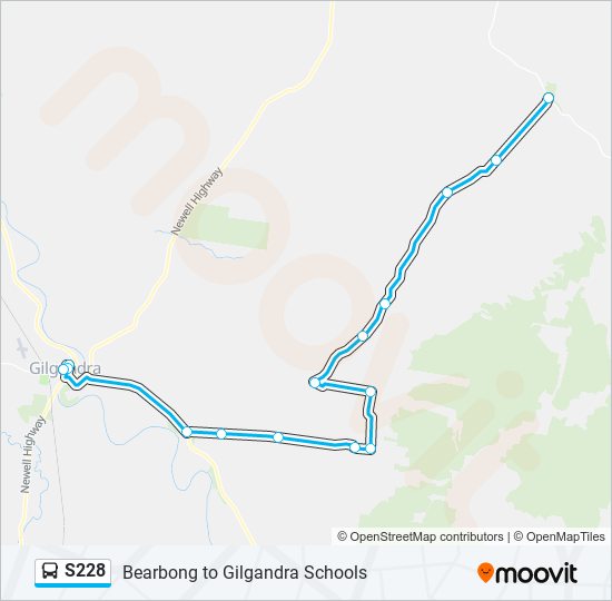 S228 bus Line Map