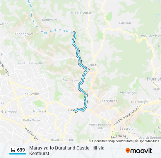 639 bus Line Map