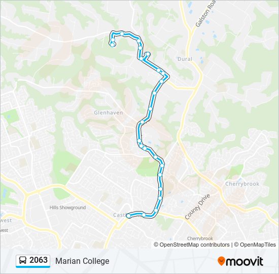 2063 bus Line Map