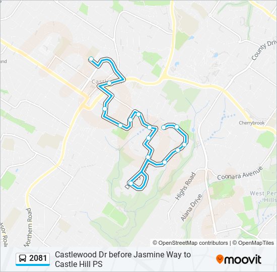 2081 bus Line Map